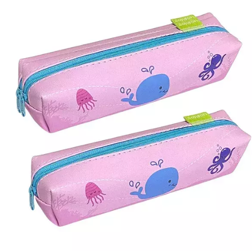 Estojo Tubo Fundo Do Mar 20x9cm -Leo&Leo