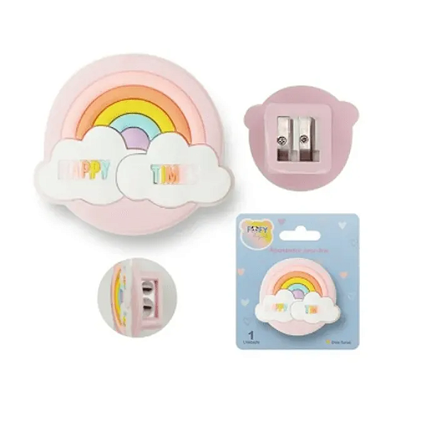 Apontador 2 Furos Arco-Íris - Fofy