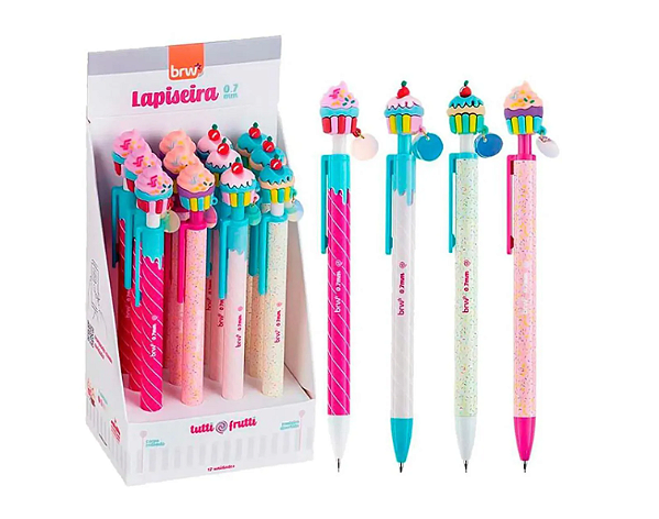 Lapiseira Divertida Cupcake 0.7 Tutti Frutti BRW