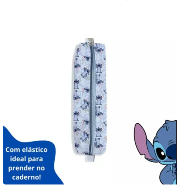 Estojo Bau com Elástico para Capa de Caderno Stitch 210X35X55MM | DAC