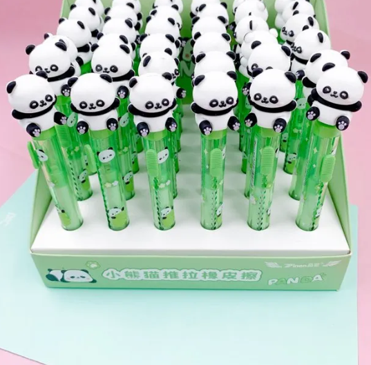 Borracha Fofa Retrátil Panda