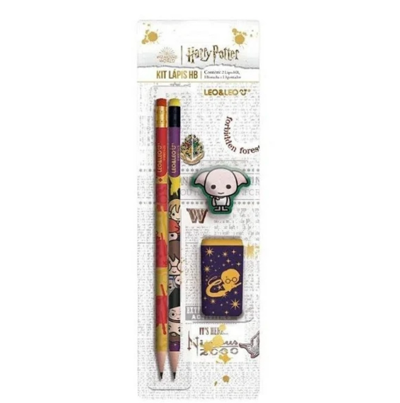 Kit Escolar Harry Potter 4 peças - LEO&LEO