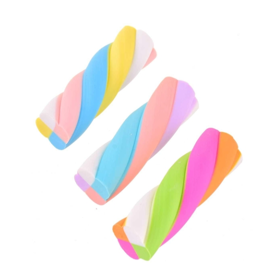 Borracha - Tris Marshmallow - Cores Sortidas - 1un