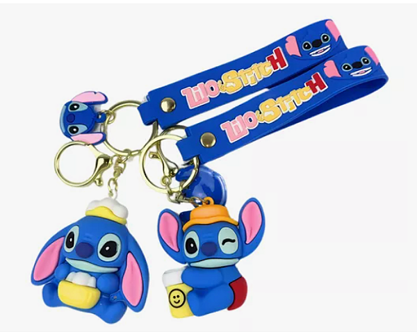 Chaveiro Stitch 6,5cm Silicone - Disney