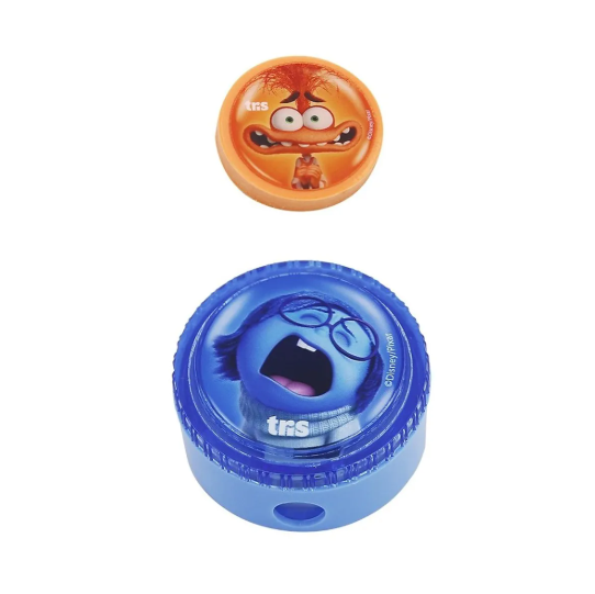 Kit Apontador com Depósito + Borracha – Divertidamente -Tris