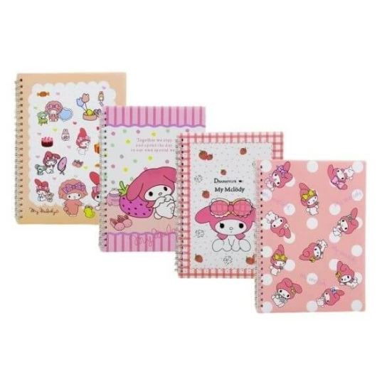 Caderno Anotação Espiral Capa Plástica My Melody 44 folhas