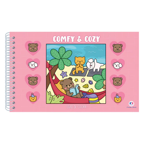 Livro de Colorir Comfy and Cozy - Bobbie Goods 120 Gramatura