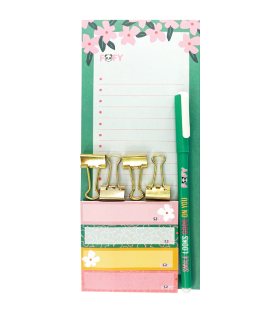 Kit Bloco Adesivo Flowers 10 peças - FOFY