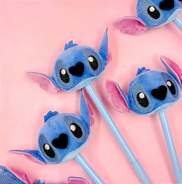 Caneta Premium STITCH Pelúcia 0.7 Azul