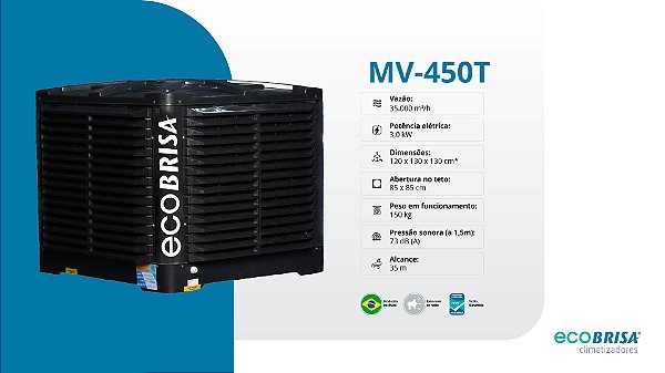 CLIMATIZADOR EVAPORATIVO ECOBRISA MV-450T