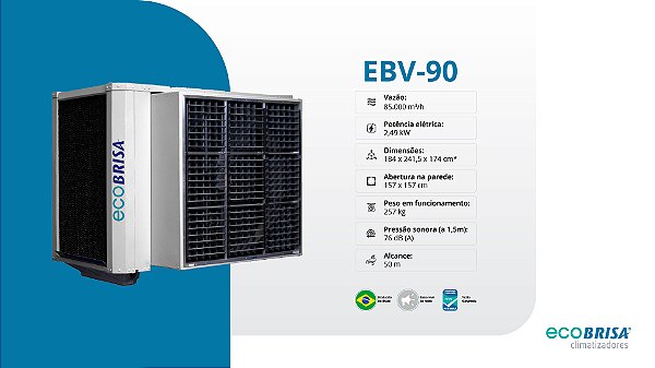 CLIMATIZADOR EVAPORATIVO ECOBRISA EBV-90