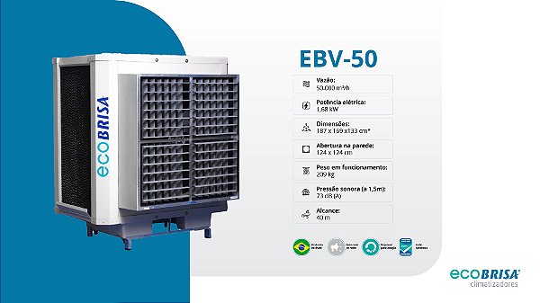 CLIMATIZADOR EVAPORATIVO ECOBRISA EBV-50