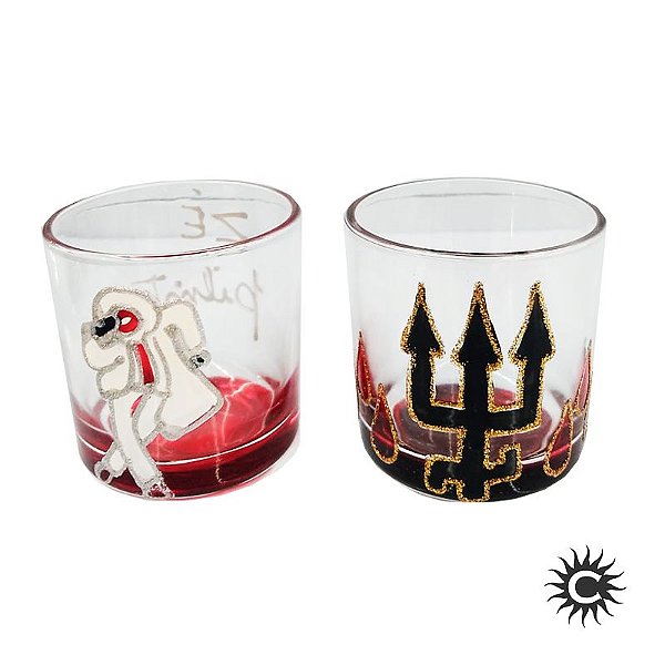 Copo - Whisky - Decorado Tridente