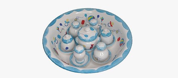 Ibá De Erê Azul (Porcelana)