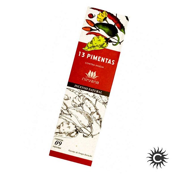 Incenso Natural Nirvana – 13 Pimentas
