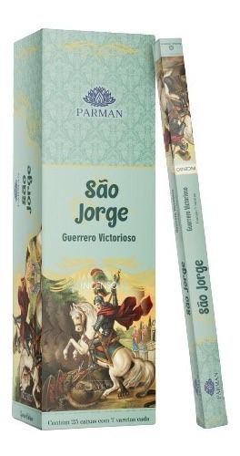 Incenso - Parman - Com  7 varetas - São Jorge