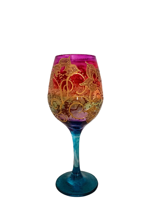 Taça Luxo - Vinho - Colorida