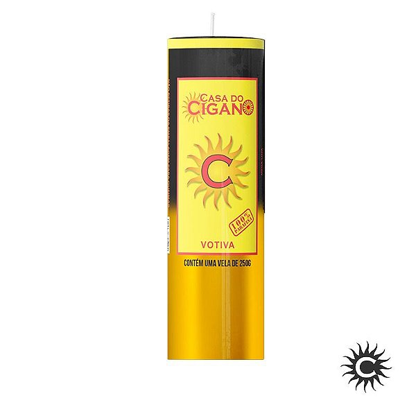 Vela - 7 Dias - 50mm x Especial - Unidade - Preto e Dourado
