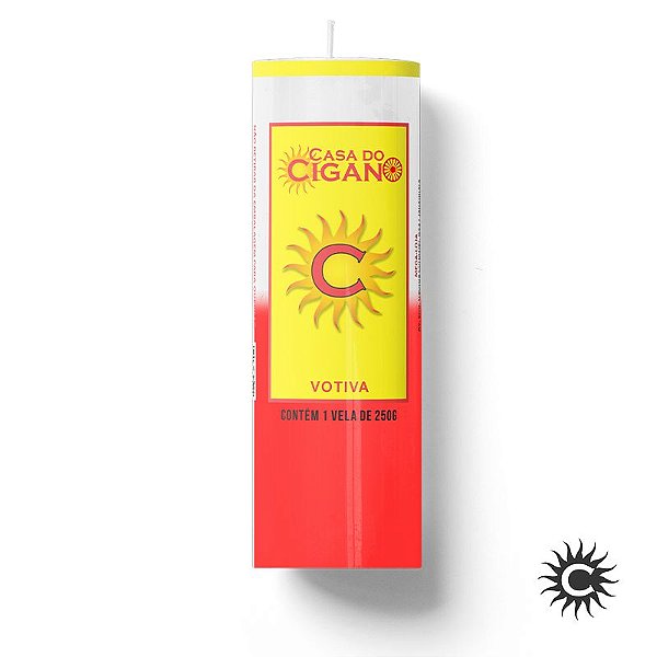 Vela 7 Dias Branca e Vermelha 260g - Casa do Cigano