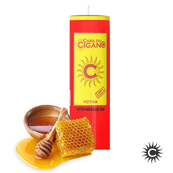 Vela - 7 Dias - 50mm x Especial - Mel - Vermelha MCX 3552