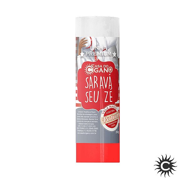 Vela 7 Dias Saravá Seu Zé c/ essência e patuá Linha Premium - Casa do Cigano