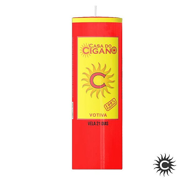 Vela 21 Dias Vermelha 1.8kg - Casa do Cigano