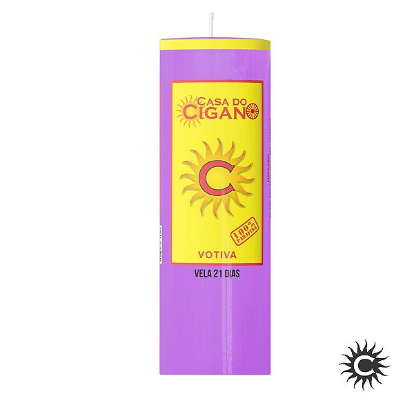 Vela 21 Dias Lilás 1.8kg - Casa do Cigano