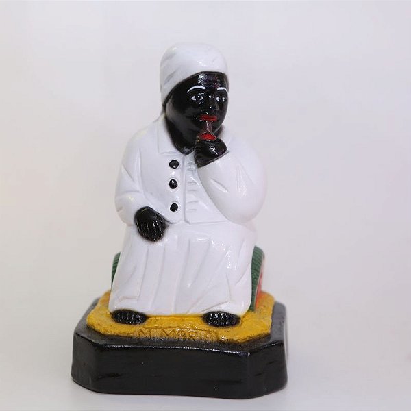 🔮 Imagem Preta Velha Mãe Maria – Gesso 20cm