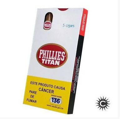 Charuto Tradicional - Phillies titan - caixa com 5 Unidades
