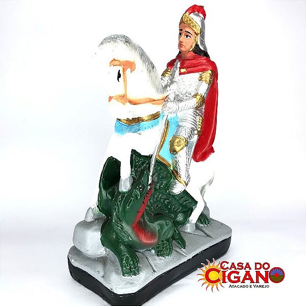 Imagem São Jorge Guerreiro – 20cm – Gesso