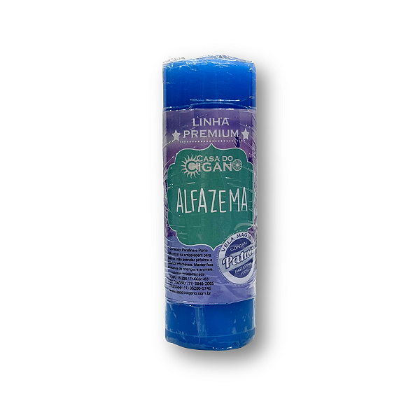 Vela 7 Dias Alfazema c/ essência e patuá - Linha Premium - Casa do Cigano