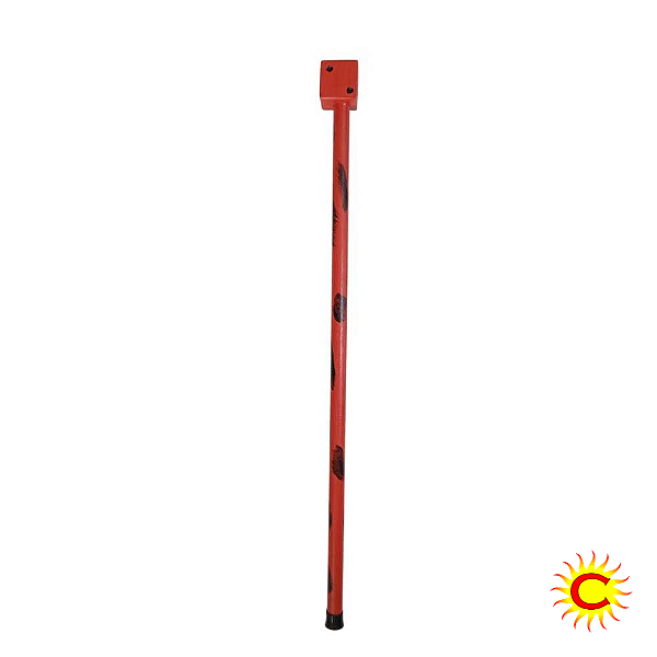 Bengala de madeira - Dado vermelho - 90cm