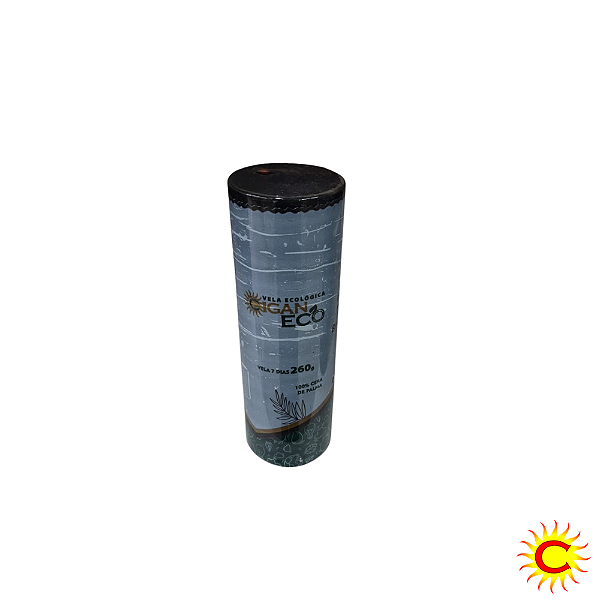 Vela 7 Dias Ecológica Ciganeco 260g - Preta - Casa do Cigano