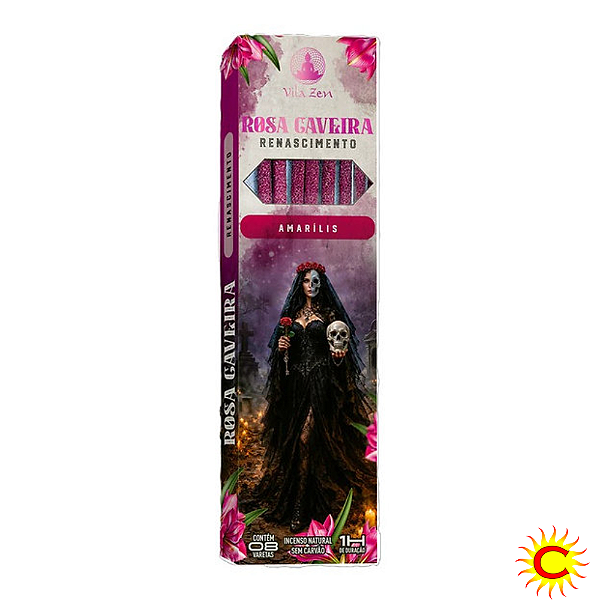 Incenso Vila Zen – Rosa caveira