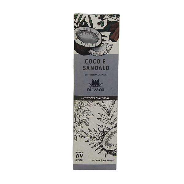 Incenso - Natural Nirvana coco e sandalo