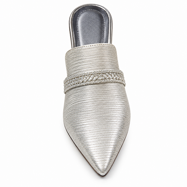 Babuche Luxo Masculino Prata Onira N41