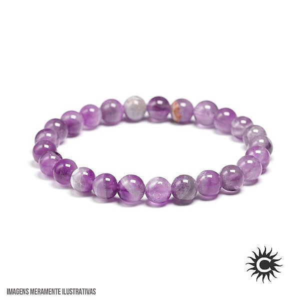 Pulseira - Pedra Esfera - Ametista