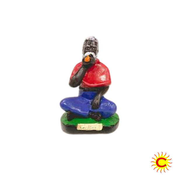 👑 Imagem Rei do Congo – 20cm (Gesso )