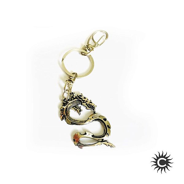 Chaveiro - Metal - Dragão