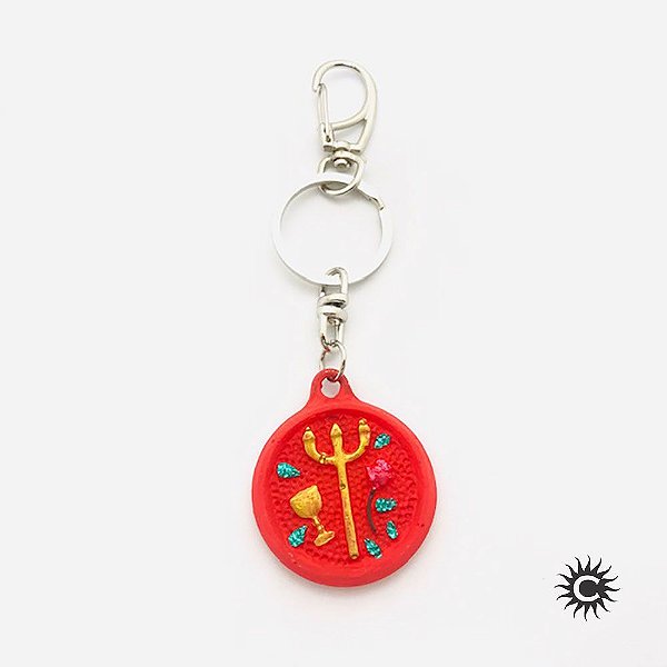 Chaveiro - Resina - Pomba Gira