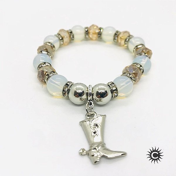 Pulseira - Boiadeiro Cristal E Silicone