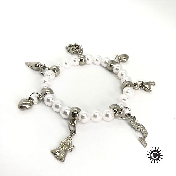 Pulseira - Iemanjá Pérola E Silicone