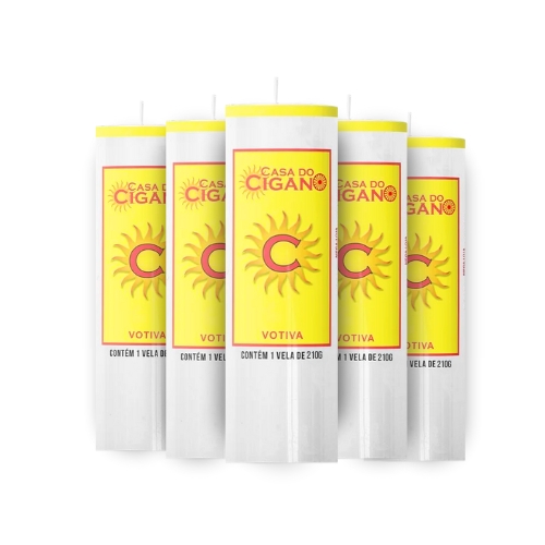 Vela 7 Dias 260g 50mm Atacado 5 unidades - Casa do Cigano
