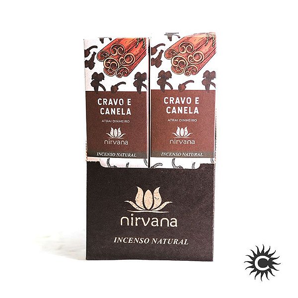 Incenso - Natural Nirvana Caixa Com 12 - Cravo E Canela