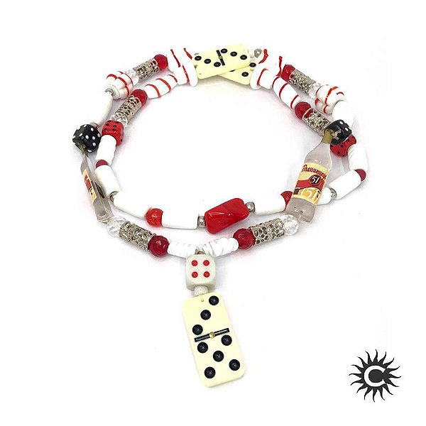 Guia De Murano - Pingente - Zé Pilintra - Diminó