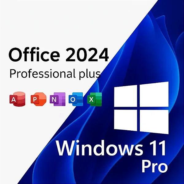 Windows 11 pro + Office pro plus 2024 Vitalício + NF e Garantia