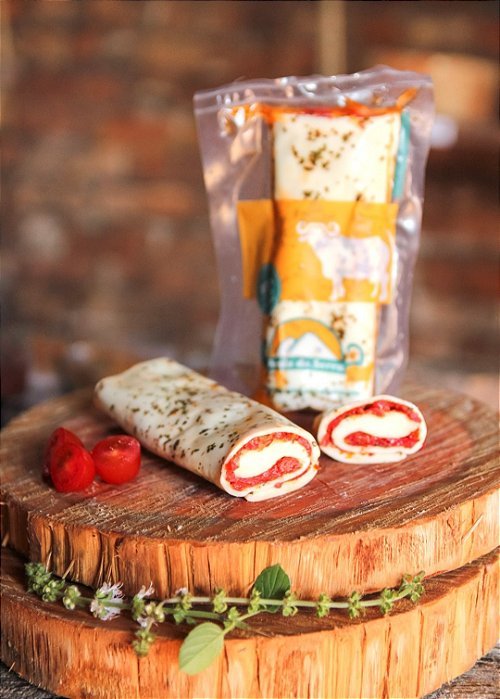 Manta Recheada Mozzarella de Búfala com Tomate Seco Pérola da Serra - 150grs (ENVIO SOMENTE SEDEX)