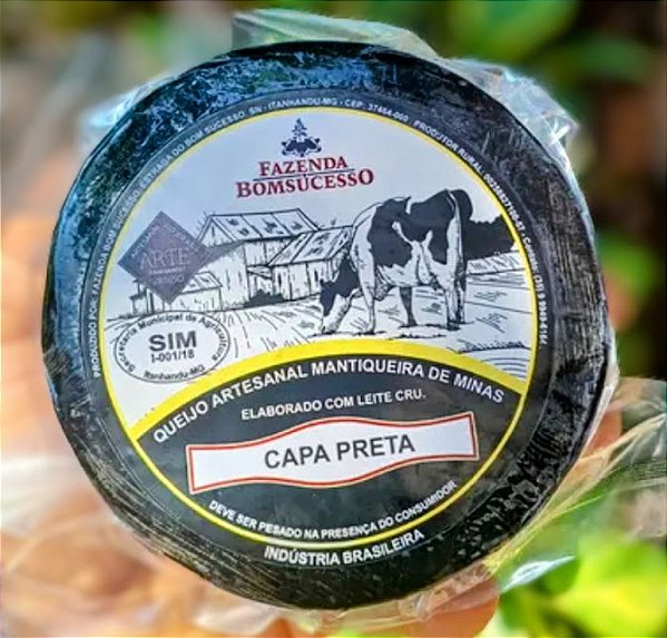 Queijo CAPA PRETA Artesanal Fazenda Bomsucesso - 500g