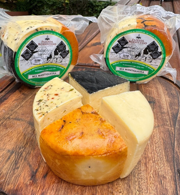 Kit 4 Sabores Queijo Artesanal Fazenda Bomsucesso - 500g