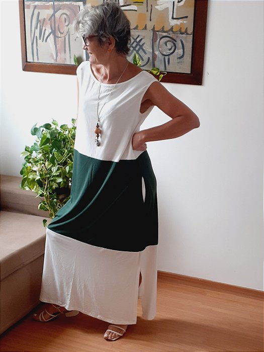 Vestido Duo Cores